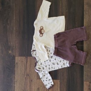 Gymboree & babysitter brand, 0-3 months, monkey & turtle theme